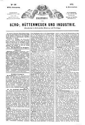 Der Berggeist Freitag 8. November 1872