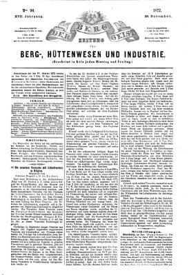 Der Berggeist Freitag 29. November 1872