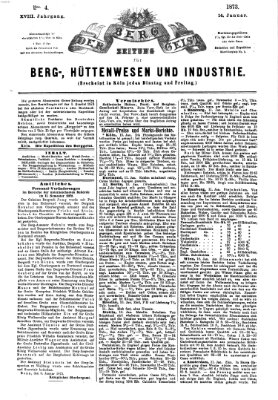 Der Berggeist Dienstag 14. Januar 1873