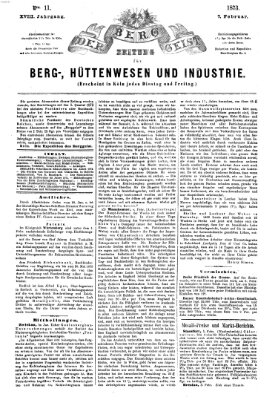 Der Berggeist Freitag 7. Februar 1873