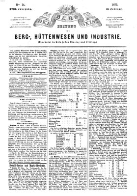 Der Berggeist Dienstag 18. Februar 1873