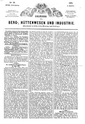 Der Berggeist Dienstag 1. April 1873