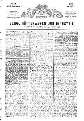 Der Berggeist Dienstag 29. April 1873