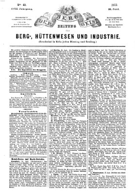 Der Berggeist Freitag 20. Juni 1873