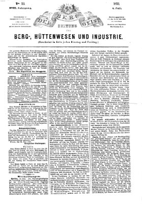 Der Berggeist Freitag 4. Juli 1873