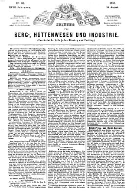 Der Berggeist Dienstag 19. August 1873