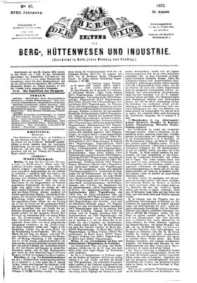 Der Berggeist Freitag 22. August 1873