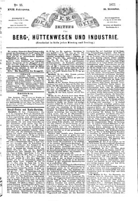 Der Berggeist Freitag 28. November 1873