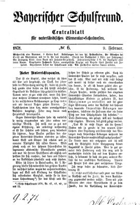 Bayerischer Schulfreund Donnerstag 9. Februar 1871