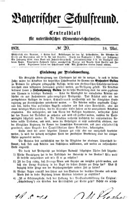 Bayerischer Schulfreund Donnerstag 18. Mai 1871