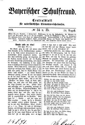 Bayerischer Schulfreund Donnerstag 24. August 1871