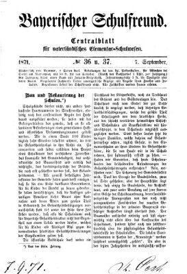 Bayerischer Schulfreund Donnerstag 7. September 1871