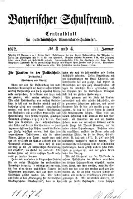 Bayerischer Schulfreund Donnerstag 11. Januar 1872