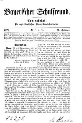 Bayerischer Schulfreund Mittwoch 21. Februar 1872