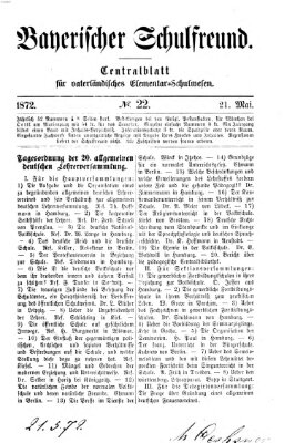 Bayerischer Schulfreund Dienstag 21. Mai 1872