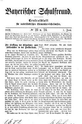 Bayerischer Schulfreund Samstag 1. Juni 1872