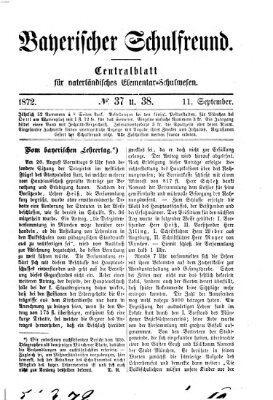 Bayerischer Schulfreund Mittwoch 11. September 1872