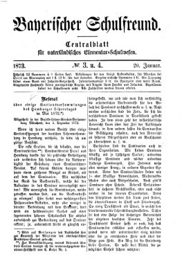 Bayerischer Schulfreund Montag 20. Januar 1873