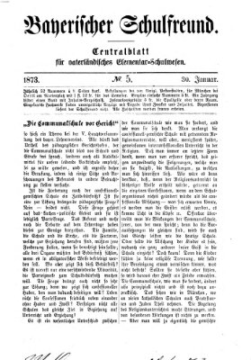 Bayerischer Schulfreund Donnerstag 30. Januar 1873