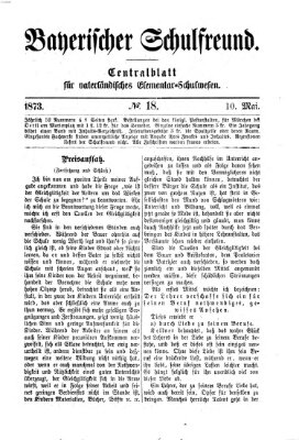 Bayerischer Schulfreund Samstag 10. Mai 1873