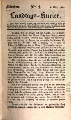Landtags-Kurier Samstag 1. März 1834