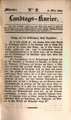 Landtags-Kurier Sonntag 2. März 1834