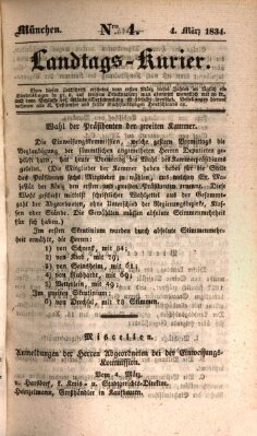 Landtags-Kurier Dienstag 4. März 1834