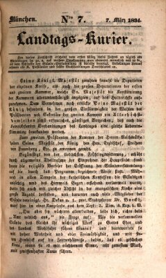 Landtags-Kurier Freitag 7. März 1834