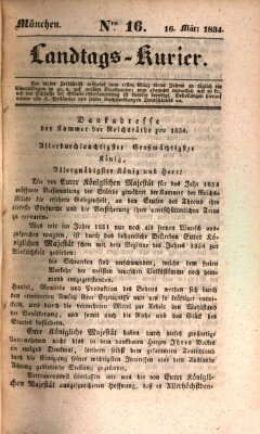 Landtags-Kurier Sonntag 16. März 1834