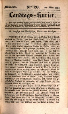 Landtags-Kurier Donnerstag 20. März 1834