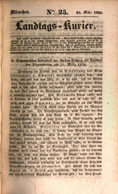 Landtags-Kurier Dienstag 25. März 1834