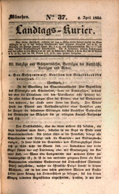 Landtags-Kurier Sonntag 6. April 1834