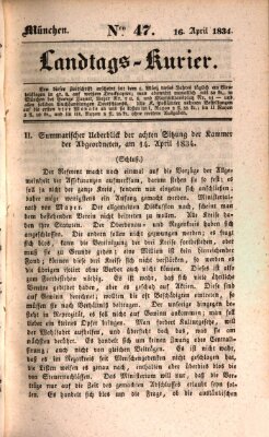 Landtags-Kurier Mittwoch 16. April 1834