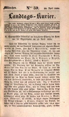 Landtags-Kurier Montag 28. April 1834