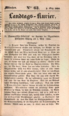 Landtags-Kurier Freitag 2. Mai 1834