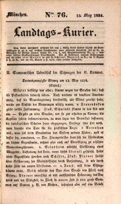 Landtags-Kurier Donnerstag 15. Mai 1834