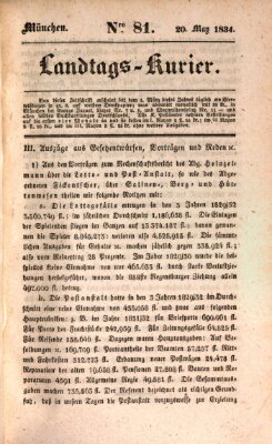 Landtags-Kurier Dienstag 20. Mai 1834