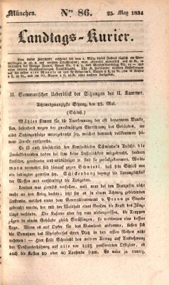 Landtags-Kurier Sonntag 25. Mai 1834