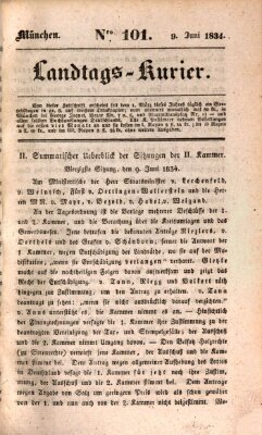 Landtags-Kurier Montag 9. Juni 1834