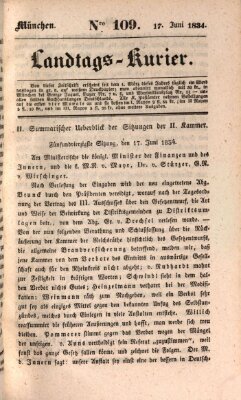 Landtags-Kurier Dienstag 17. Juni 1834