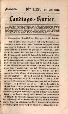 Landtags-Kurier Samstag 21. Juni 1834