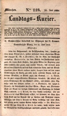 Landtags-Kurier Donnerstag 26. Juni 1834