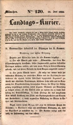 Landtags-Kurier Samstag 28. Juni 1834