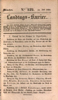 Landtags-Kurier Montag 30. Juni 1834