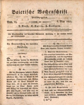 Baierische Wochenschrift Montag 6. Mai 1822