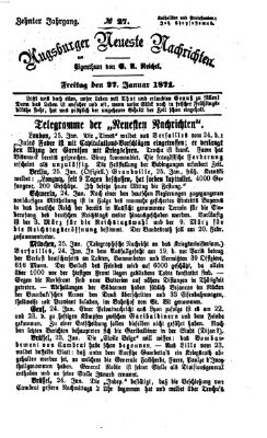 Augsburger neueste Nachrichten Freitag 27. Januar 1871