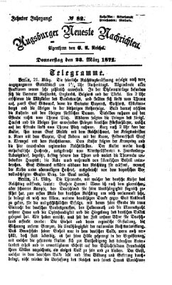 Augsburger neueste Nachrichten Donnerstag 23. März 1871