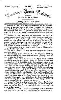 Augsburger neueste Nachrichten Freitag 10. Mai 1872