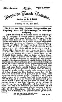 Augsburger neueste Nachrichten Sonntag 19. Mai 1872