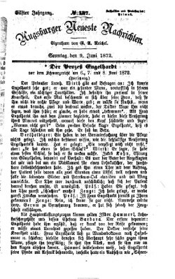 Augsburger neueste Nachrichten Sonntag 9. Juni 1872